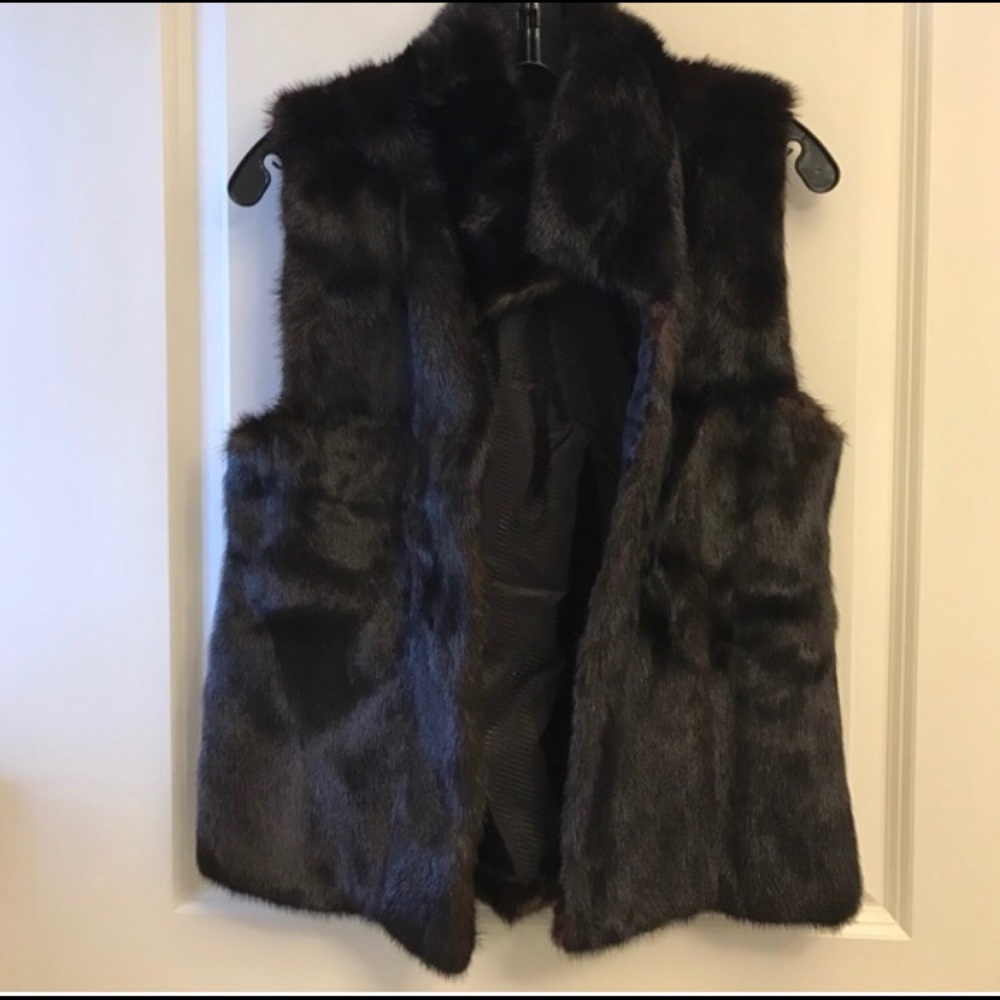 Darling Deep Brown Mink Vest